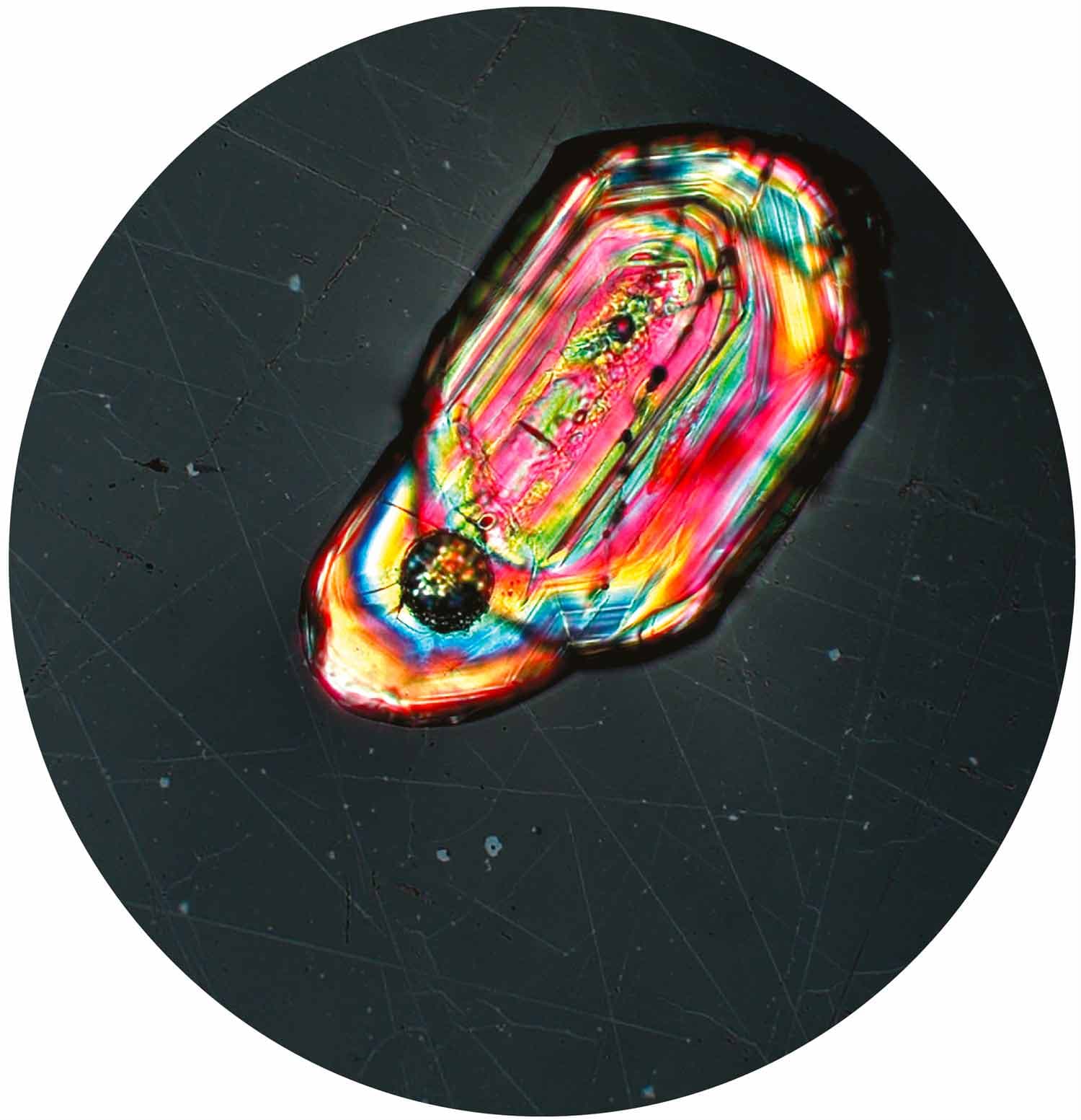 Cristal de zircon (ZrSiO 4)