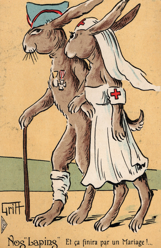 Carte postale humoristique de Griff. 1917 – Coll. Eddy Oziol